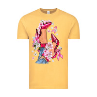 Vintage Mustard Cancer high heels Breast Cancer Vintage Tee - FaDigitalArtStudio