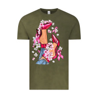 Cancer High Heels Breast Cancer Vintage Tee | Teevron