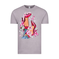 Vintage Zinc Cancer high heels Breast Cancer Vintage Tee - FaDigitalArtStudio