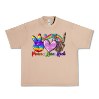 Burro Peace love rock Urban Heavy Tee - FaDigitalArtStudio