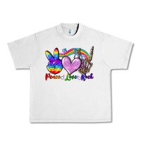 Lunar Rock Peace love rock Urban Heavy Tee - FaDigitalArtStudio