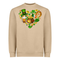 Mushroom St Patricks heart Heavyweight Sweatshirt - AdoDesignShop