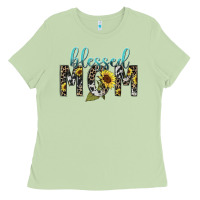 Matcha Blessed mom sunflower mother's day Ladies Tee - HowdyJamesFarm