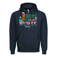 Navy afro  nurse dope black Zipper Hoodie - AdoDesignShop