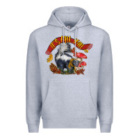 Heather Grey It's Fall Y'all Skunk Premium Hoodie - LillyAllenDesigns