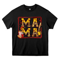 Black softball mama Heavy Core Tee - Jasminsmagicworld