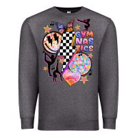 Charcoal Heather retro gymnastics Premium Sweatshirt - JahusDesignShop