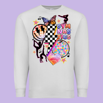 Retro Gymnastics Premium Sweatshirt Designed By Jahusdesignshop