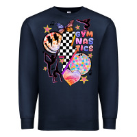 Navy retro gymnastics Premium Sweatshirt - JahusDesignShop