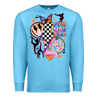 Ocean Blue retro gymnastics Premium Sweatshirt - JahusDesignShop