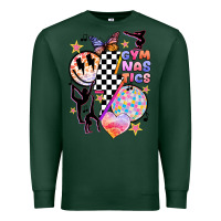Sports Green retro gymnastics Premium Sweatshirt - JahusDesignShop