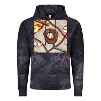 Cloud Black baseball glove and bat seamless pattern Vintage Hoodie - BundleAndBundleShop
