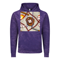 Cloud Purple baseball glove and bat seamless pattern Vintage Hoodie - BundleAndBundleShop