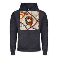 Vintage Black baseball glove and bat seamless pattern Vintage Hoodie - BundleAndBundleShop