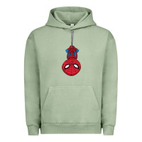 Pigment Oil Green the spider kids cartoon Urban Hoodie - linhVisuals