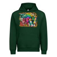 Forest Green life is better in flip flops Urban Hoodie - JahusDesignShop