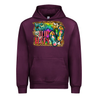 Mauve Wine life is better in flip flops Urban Hoodie - JahusDesignShop