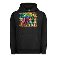 Pigment Black life is better in flip flops Urban Hoodie - JahusDesignShop