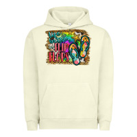 Pigment Pistachio life is better in flip flops Urban Hoodie - JahusDesignShop