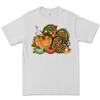 Dove Grey fall heart Premium Tee - CowGirlArtShop
