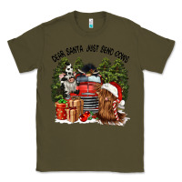 Army Green dear santa just send cows Classic Tee - CowGirlArtShop