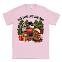 Bubblegum Pink dear santa just send cows Classic Tee - CowGirlArtShop