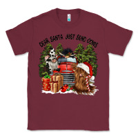Burgundy dear santa just send cows Classic Tee - CowGirlArtShop