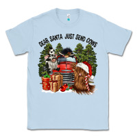 Dusty Blue dear santa just send cows Classic Tee - CowGirlArtShop