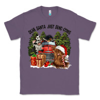 Lavender dear santa just send cows Classic Tee - CowGirlArtShop