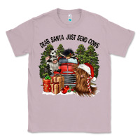 Lilac dear santa just send cows Classic Tee - CowGirlArtShop