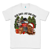 White dear santa just send cows Classic Tee - CowGirlArtShop