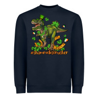 Navy shamrockscrusher t rex and horseshoe Heavyweight Sweatshirt - AdoDesignShop