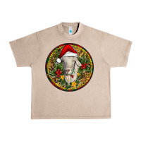 French Oak Christmas Goat Urban Heavy Tee - RanaPortraitStore