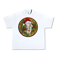 White Christmas Goat Urban Heavy Tee - RanaPortraitStore
