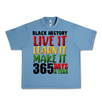 Pebble Blue black history live it Urban Heavy Tee - FaDigitalArtStudio