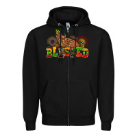 Black blessed afro woman hands Zipper Hoodie - AdoDesignShop