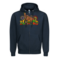 Navy blessed afro woman hands Zipper Hoodie - AdoDesignShop