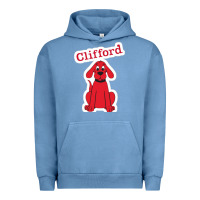 Pigment Pebble Blue clifford the big red dog 98093899 Urban Hoodie - linhVisuals
