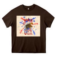 Chocolate Brown made in the usa Heavy Core Tee - TumblerDesignByShophia