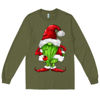 Army Green green christmas gnomes Long Sleeve Tee - FaDigitalArtStudio