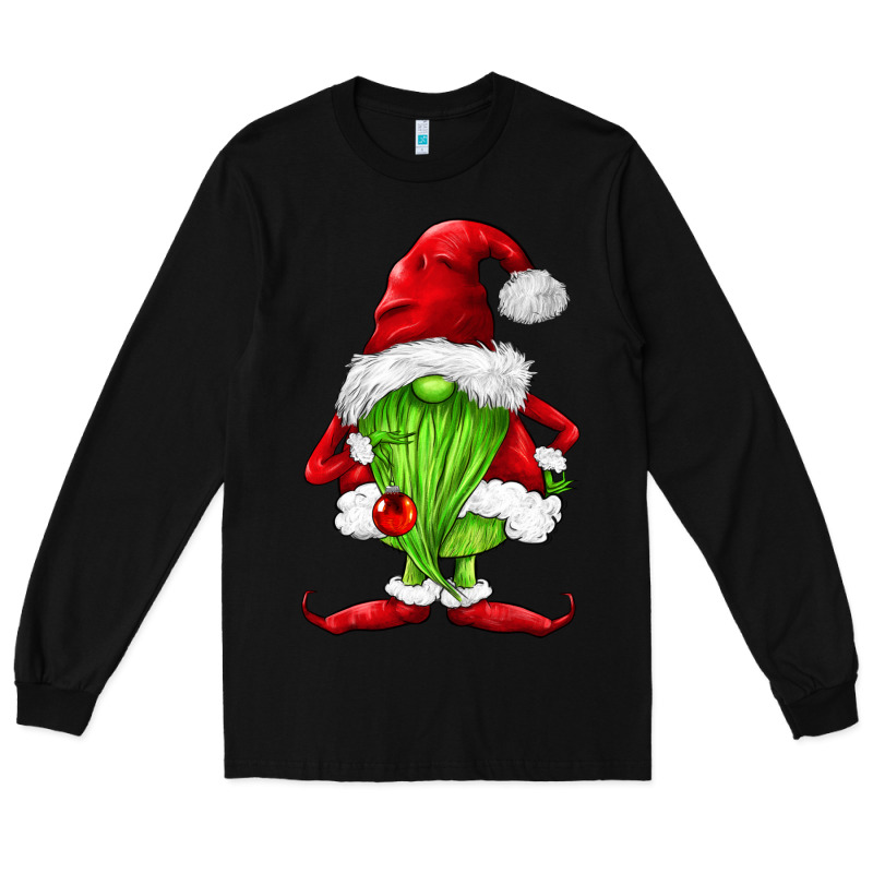 Green Christmas Gnomes Long Sleeve Tee by FaDigitalArtStudio | Teevron