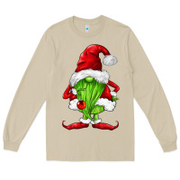 Mushroom green christmas gnomes Long Sleeve Tee - FaDigitalArtStudio