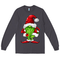 Smoke green christmas gnomes Long Sleeve Tee - FaDigitalArtStudio