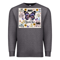 Charcoal Heather just breathe Premium Sweatshirt - JahusDesignShop