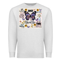 Oatmeal Heather just breathe Premium Sweatshirt - JahusDesignShop