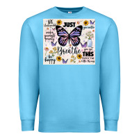 Ocean Blue just breathe Premium Sweatshirt - JahusDesignShop