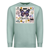 Seafoam just breathe Premium Sweatshirt - JahusDesignShop