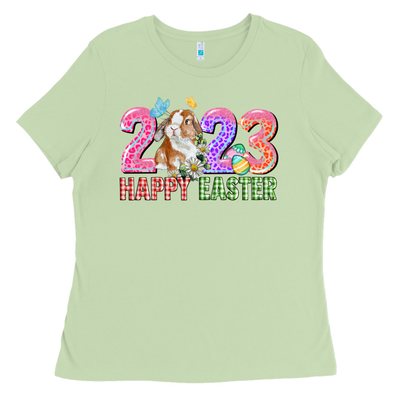 2023 Happy Easter Ladies Tee by CowGirlArtShop | Teevron