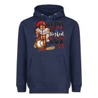 Navy let the field be joyful and all that is in it Heavyweight Hoodie - JahusDesignShop