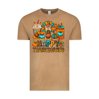 Vintage Camel Happy Thanksgiving Coffee Cups Vintage Tee - FaDigitalArtStudio